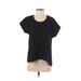 Mod-O-Doc Short Sleeve Top Black Scoop Neck Tops - Women's Size X-Small