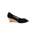 Donald J Pliner Wedges: Black Solid Shoes - Women's Size 10 - Peep Toe