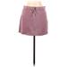 Express Casual A-Line Skirt Mini: Pink Print Bottoms - Women's Size Medium