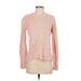 Forever 21 Pullover Sweater: Pink Chevron/Herringbone Tops - Women's Size Small