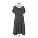 Old Navy Casual Dress - Shift: Black Stripes Dresses - Women's Size Small