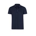 Poloshirt TRIGEMA "TRIGEMA aus Polyester mit Knopfleiste" Gr. XXL, blau (navy) Herren Shirts Kurzarm