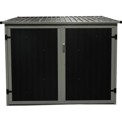 Aufbewahrungsbox WESTMANN "Fahrradgarage", grau (anthrazit), B:203cm H:158cm T:200cm, Aufbewahrungsboxen, mit integriert