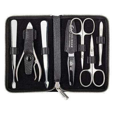 ERBE Maniküre Set Reißverschluss-Etui "Travel", schwarz, 7-tlg. Nagelpflegeset Etui mit Reißverschluss in schwarz Image