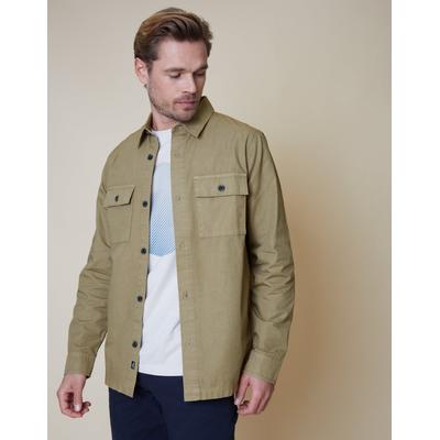 Stone Relaxed Fit Lightweight Shacket