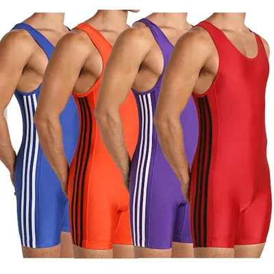 Wrestling Singlets Running Wear One Piece Drum Suit Iron WWE Gym dehors WePackage Lifting
