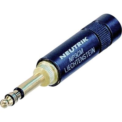 Neutrik - NP3CM-B,STEREO Klinken-Steckverbinder 5.23 mm Stecker, gerade Polzahl: 3 Stereo Schwarz 1 Image