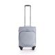 Stratic Mix Koffer Weichschale Reisekoffer Trolley Rollkoffer Handgepäck, TSA Kofferschloss, 4 Rollen, Erweiterbar, Größe S, Steel