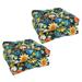 19-inch Square Tufted Indoor/Outdoor Chair Cushions (Set of 4) - 19" x 19"