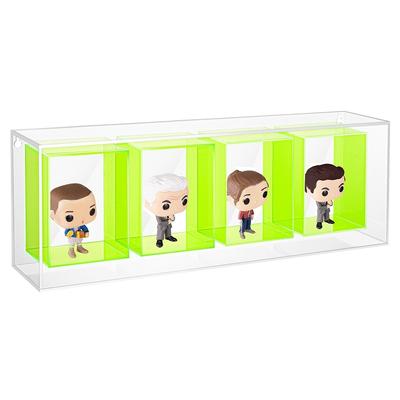 OnDisplay Wall/Table Mount Deluxe Neon Acrylic Display for Funko Pop/Dolls/Figurines - Bobbleheads, Blinds, and Collectibles