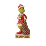Dept 56 Two Sided Naughty and Nice Grinch Christmas Figure