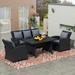 Outdoor Patio Furniture Set 4-Piece Conversation Set