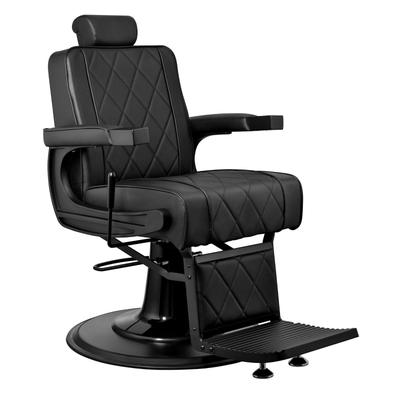 ROGERS Heavy Duty Barber Chair Reclining Barbershop Styling Chair, Black - 25" (W) x 21" (L) x 45" (H)