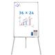 Maxtek Easel Whiteboard - Magnetic Portable Dry Erase 36 x 24 Tripod Height Adjustable 3 x 2 Flipchart Easel Stand White Board for Office or Teaching at Home & Classroom