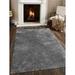 Glitzy Rugs UBSK00111T0032A9 5 x 8 ft. UBSK00111 Hand Tufted Shag Polyester Solid Area Rug Silver