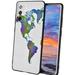 Compatible with Samsung Galaxy A02S(US Model) Phone Case World-Map-118-jpg-4-3 Case Men Women Flexible Silicone Shockproof Case for Samsung Galaxy A02S(US Model)