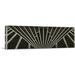 ARTCANVAS Art Deco Geometric Gray Black Panoramic Canvas Art Print - Size: 48 x 16 (1.50 Deep)