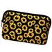 Sunflower Floral Bag Waterproof Soft Neoprene Travel Bag Zippered Storage Pouch Printing Toiletry Bag Pencil Case Organizer