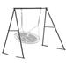 550lbs Swing Frame Heavy Duty Full Metal Swing Stand A Frame 71 High Anti-Rust&All Weather Resistance Suit Saucer Swing Swing Chair For Kids In Backyard Outdoor Playground