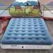 60â€�H Queen Air Mattress Bed - Portable and Foldable Camping Mattress for Home Travel - Rechargeable Handheld Electric Pump