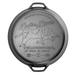 Lodge Yellowstone 17 Inch Seasoned Cast Iron Bull Dual Handle Skillet