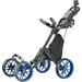 CaddyTek 4 Wheel Golf Push Cart - Lightweight Pull Caddy Cart