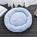 Extra Amazingly Luxury Soft Fluffy Comfort Pet Dog Cat Rabbit Bed Comforable Warm Pet Cushion Small Animal Bed For Small Medium Animals Round Blue S