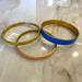 J. Crew Jewelry | J Crew Yellow, Sapphire & Coral Bangle Bracelets | Color: Blue/Pink | Size: Os