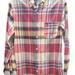 J. Crew Shirts | J. Crew Indian Madras Shirt Mens Medium Slim Fit Red Plaid Button Down- Sz. M | Color: Cream/Red | Size: M