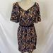 Anthropologie Dresses | Anthropologie Auw Bird Print Dress With Belt Medium New | Color: Blue | Size: M