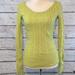 American Eagle Outfitters Sweaters | American Eagle Outfitters Sweater Scoop Neck Cable Knit Light Green-Small | Color: Green | Size: S