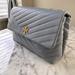 Tory Burch Bags | Kira Chevron Convertible Shoulder Bag In Cloud Blue | Color: Blue/Gray | Size: 7.3 L X 10.8 Wx 3.2 D Inches