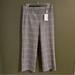 J. Crew Pants & Jumpsuits | J. Crew | High-Rise Peyton Wide-Leg Pant In Glen Plaid Size 6 | Color: Gray | Size: 6