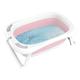 Fovolat Toddler Foldable Bathtub | Portable Toddler Shower Bathing Tubs for Home,Lightweight Washing Tubs with Anti-Slip Feet Reinforced Connecting Brackets