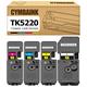 CYMBAINK TK-5220 Toner Compatible for Kyocera TK-5220 TK5220 TK 5220 Toner Cartridges for Kyocera ECOSYS P5021cdn P5021cdw M5521cdn M5521cdw Printer (4-Pack, 1 Black, 1 Cyan, 1 Magenta, 1 Yellow)
