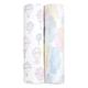 aden + anais above the clouds Swaddle Blanket - Pack of 2 | Large 100% Breathable Organic Muslin Cotton Wrap Set for Baby Girls| Clouds, Air Balloon, Stars Print Designs, 120 x 120 cm (ASWO20006)