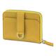 Vaultskin BELGRAVIA Women’s Zip Around Small RFID Pouch Wallet (Matt Yellow)