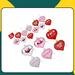 Eternal Night 24 Piece Glitter Heart Holiday Shaped Ornament Set Plastic in Gray/Pink/Red | 1.8 H x 1.8 W x 0.2 D in | Wayfair EternalNight9412500