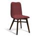 GAR Sten Series Side Chair Faux Leather/Wood/Upholste/Leather in Red | 34.75 H x 17.5 W x 22.5 D in | Wayfair