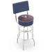 Holland Bar Stool NCAA 30" Swivel Bar Stool Upholstered/Metal in Blue/Gray | 45 H x 18 W in | Wayfair L7C430Vrgnia