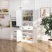 HLR 72" Kitchen Pantry 4-Doors Pantry Cabinet w/ Storage Drawers Wood in White | 72 H x 29.8 W x 15.6 D in | Wayfair HLR-BigPantry-WHT