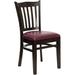 Red Barrel Studio® Orlison Side Upholstered Dining Chair Wood in Red/Brown | 34.5 H x 17.5 W x 20.75 D in | Wayfair RDBS3338 29091249