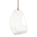 Bayou Breeze Stacia Porch Swing Wicker/Rattan in White | 45 H x 31.5 W x 24 D in | Wayfair EA3E4D7A5772440D8A3C96FDA1E2C7FC