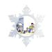 The Holiday Aisle® Personalized Friendly Folks Cartoon Snowflake Babysitter, 1 Boy, 1 Girl Christmas Holiday Shaped Ornament Plastic | Wayfair