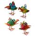 Trinx 8.25" Iron Baby Jungle Birds Metal in Blue/Green/Red | 9 H x 6 W x 5 D in | Wayfair F02AFCBE835A4326A749054BCAC81AA2