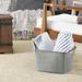 Household Essentials Tapered Fabric Storage Bin Fabric in Gray | 7.5 H x 13 W x 10 D in | Wayfair 623