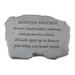 Arlmont & Co. Femmy Beloved Brother - If Tears Could Build a Stairway Memorial Stone Stone in Gray | 16 H x 10.5 W in | Wayfair