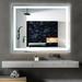 Orren Ellis Manila Lighted Wall Mounted Bathroom/Vanity Mirror, Glass in White | 48 H x 36 W x 1.38 D in | Wayfair 48B3135AFFBE4C45AAA7E418CC9106E5