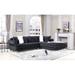 Black Reclining Sectional - Rosdorf Park Elrita 123" Wide Velvet Right Hand Facing Stationary Corner Sectional Velvet | Wayfair