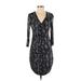 H&M Casual Dress: Black Snake Print Dresses - Women's Size Small